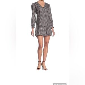 Elodie Gingham Button Down Women’s Dress Rayon size small